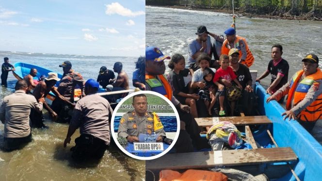 
					Cuaca Buruk ! Polres Waropen Berhasil Evakuasi 9 Korban Laka Laut di Tanjung 14