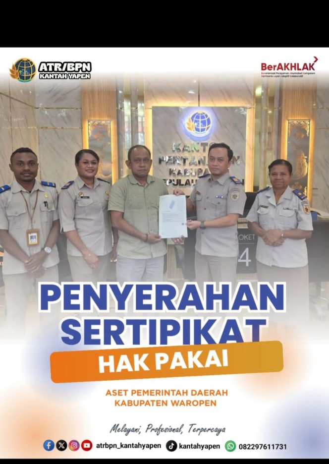 
					Penyerahan Sertipikat Aset RSUD Rodo Fabo, Wujud Kepastian Hukum dan Peningkatan Layanan Kesehatan
