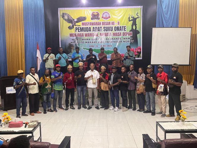 
					Ruben Kayai Terpilih sebagai Ketua Pemuda Onate dalam Mubes II Pemuda Suku Yawa Onate
