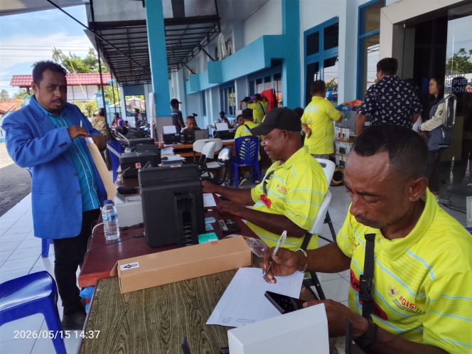 
					Disdukcapil Kepulauan Yapen Hadirkan Program Jebol di Lokasi Mubes II Suku Yawa Onate