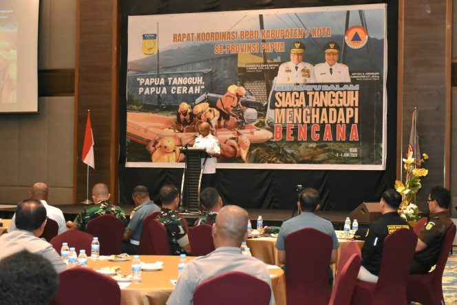 
					Buka Rakorda BPBD Se-Papua 2026, Bupati Biak Numfor Dorong Transformasi Penanggulangan Bencana