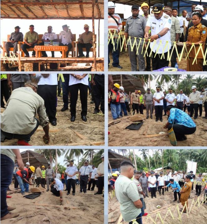 
					Supiori Jadi Pelopor di Papua, Bupati Heronimus Letakkan Batu Pertama Kampung Nelayan Merah Putih di Waryesi
